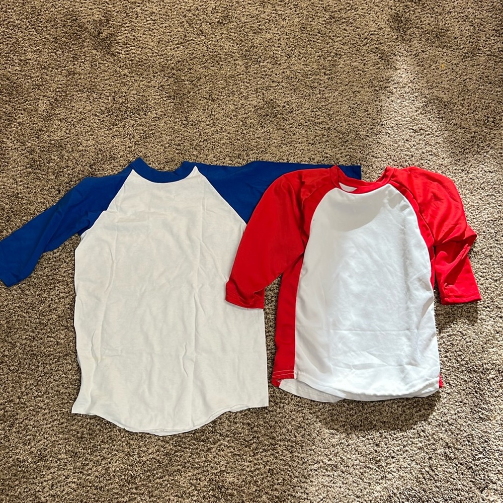 Baseball shirts size 10-12 boys or girls